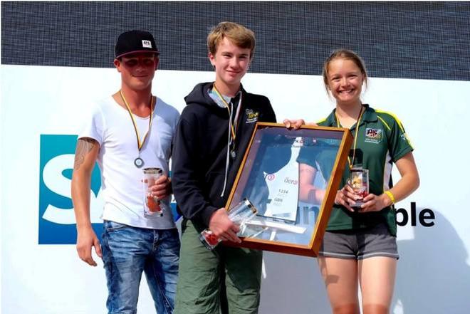 RS Aero 5 podium - RS Aero European Championships © Ants Haavel